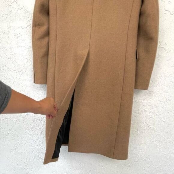 CELINE CHESTERFIELD 2020 CLASSIC COAT IN 100% CAMEL HAIR CLOTH NUTMEG SIZE SMALL - Picture 3 of 13